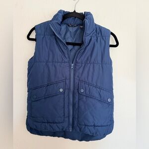 Zella Kids Dark Blue Puffer Vest. Size 10-12
